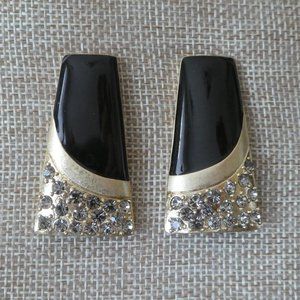 Lia Sophia - Black Enamel & Black Diamond Crystal